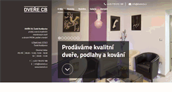 Desktop Screenshot of dverecb.cz