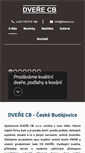 Mobile Screenshot of dverecb.cz